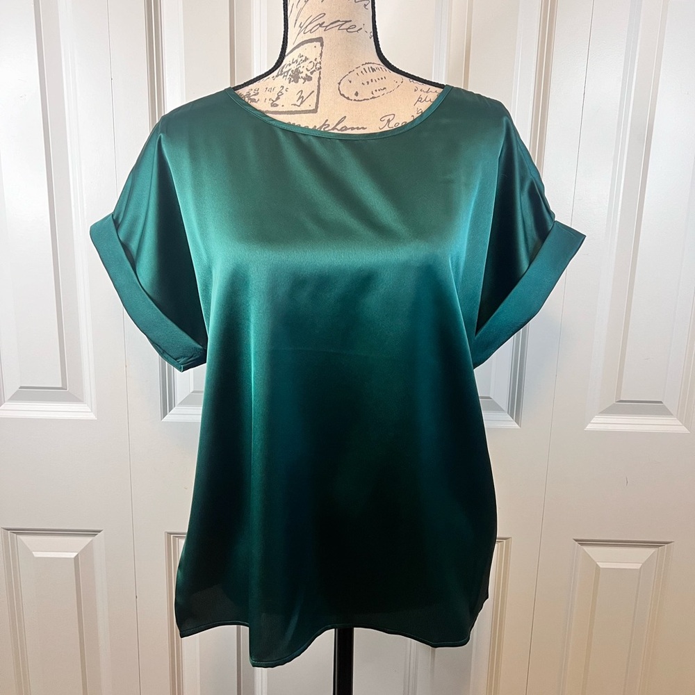 Elegant Dark Green Blouse